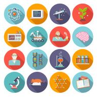 Science And Research Icon Flat N2