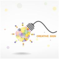 Creative light bulb idea concept N7