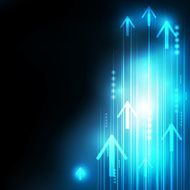 Abstract Blue Arrows technology communicate background vector i N3