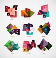 Vector option banners collection N2