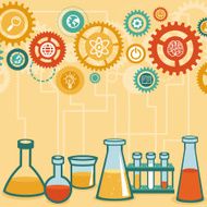 Vector concept - chemistry and science research N2