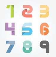 alphabet modern paper cut abstract style Design N3