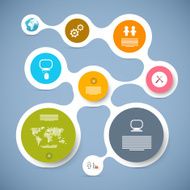Circle Steps for Tutorial Infographics Template