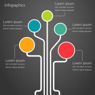 abstract tree infographics