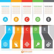Modern banner infographic