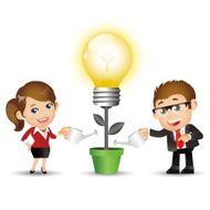 People Set - Business Businesspeople New bright ideas