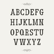 Vintage alphabet N6