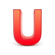 3d red letter U N9