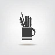 Officer stationery Accessories sign icon