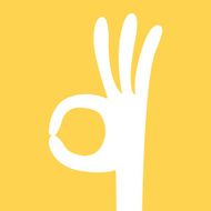 ok hand sign cartoon N2