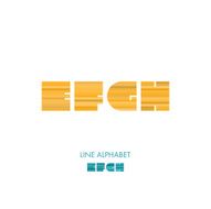 E F G H - Simple Modern Lines Flat Alphabet