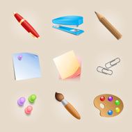 Set of school icons N7