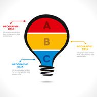 creative bulb info-graphics