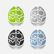 realistic design element brain N59
