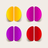 realistic design element brain N61