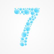 Number 7 Vector illustration