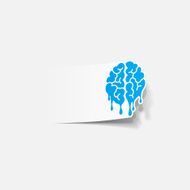 Realistic Design Element Brain Drop N42
