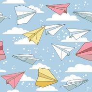Paper planes seamless texture N4