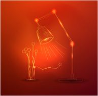 Vector hand-drawn glowing light concepts N3