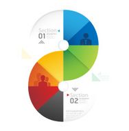 Abstract infographic Design Minimal circle shape N3
