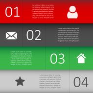 Modern Design template for Infographic website