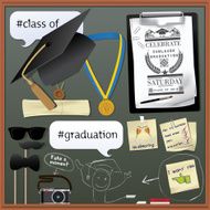 set of prepare upon graduation celebration