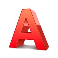 3d letter A