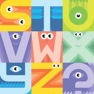 Font S T U V W X Y Z