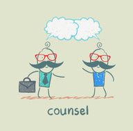 counsel speaks with a client N3
