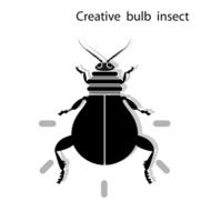 Creative light bulb insect shape