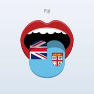 Fiji language Abstract human tongue