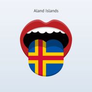 Aland Islands language Abstract human tongue