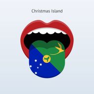 Christmas Island language Abstract human tongue