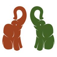 Vector image of an elephant N11