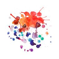 Vector spray paint watercolor splash