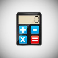 Calculator application icons vector illustration