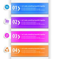 Modern infographics options banner N224