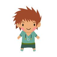 Casual little boy kids background N3