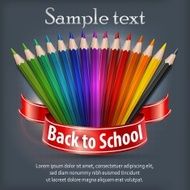 Pencil fan with ribbon &amp; text