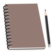vector stack of ring binder book or notebook isolated N3