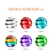 Abstract spiral balls