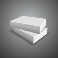 Cover white book empty template