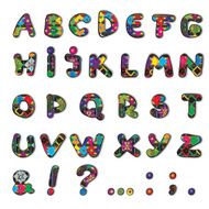Alphabet collection of decorated letters