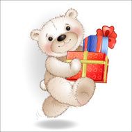 Smiling Bear comes with a gift box