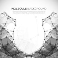 Molecule structure vector background