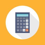 Calculator Flat Concept Icon Vector Illustration N3