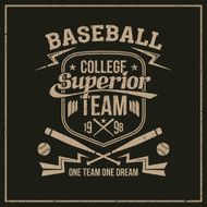 College baseball team emblem N2