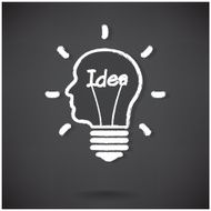 Creative light bulb Idea concept background design N3