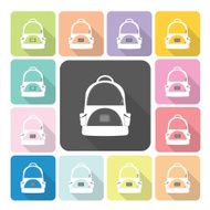 Bag Icon color set vector illustration