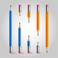 Short and long pencil set N2